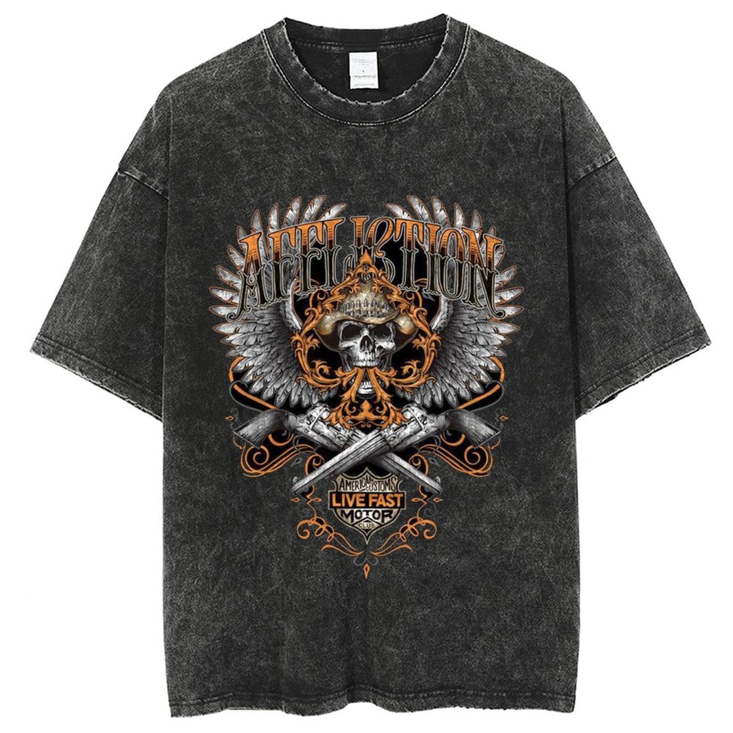 Unisex Vintage Solid Wash T-Shirts 2305104090