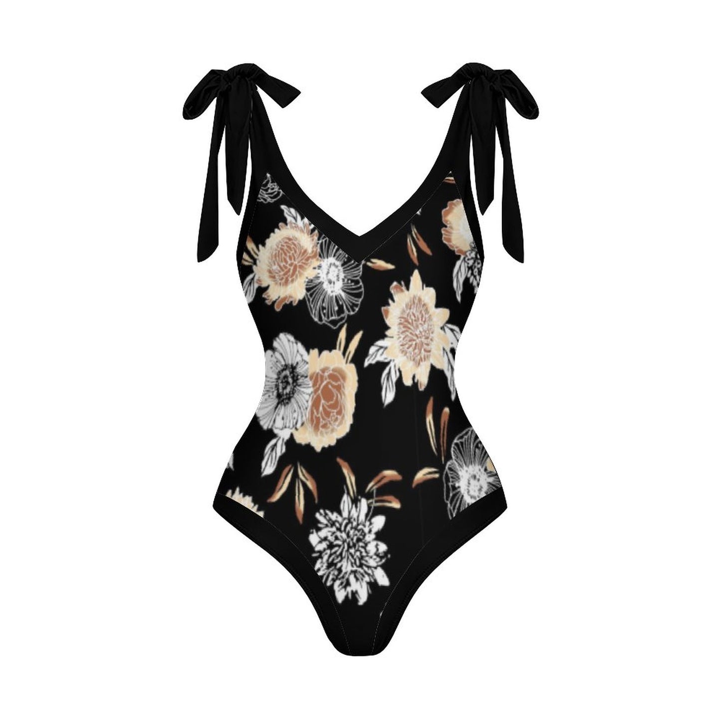 Casual Printed One-Piece Swimsuit And Cover Up 2305102450