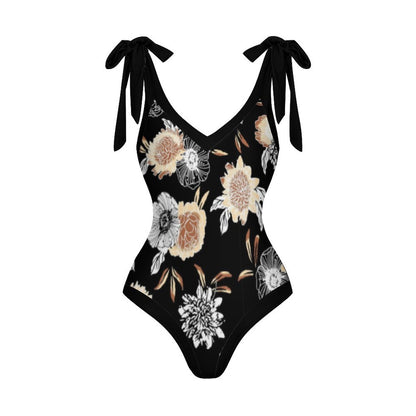 Casual Printed One-Piece Swimsuit And Cover Up 2305102450