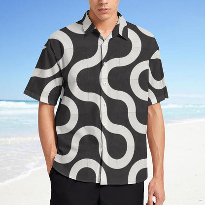 Men's Fashion Casual Printed Short Sleeve Shirts 2306101728