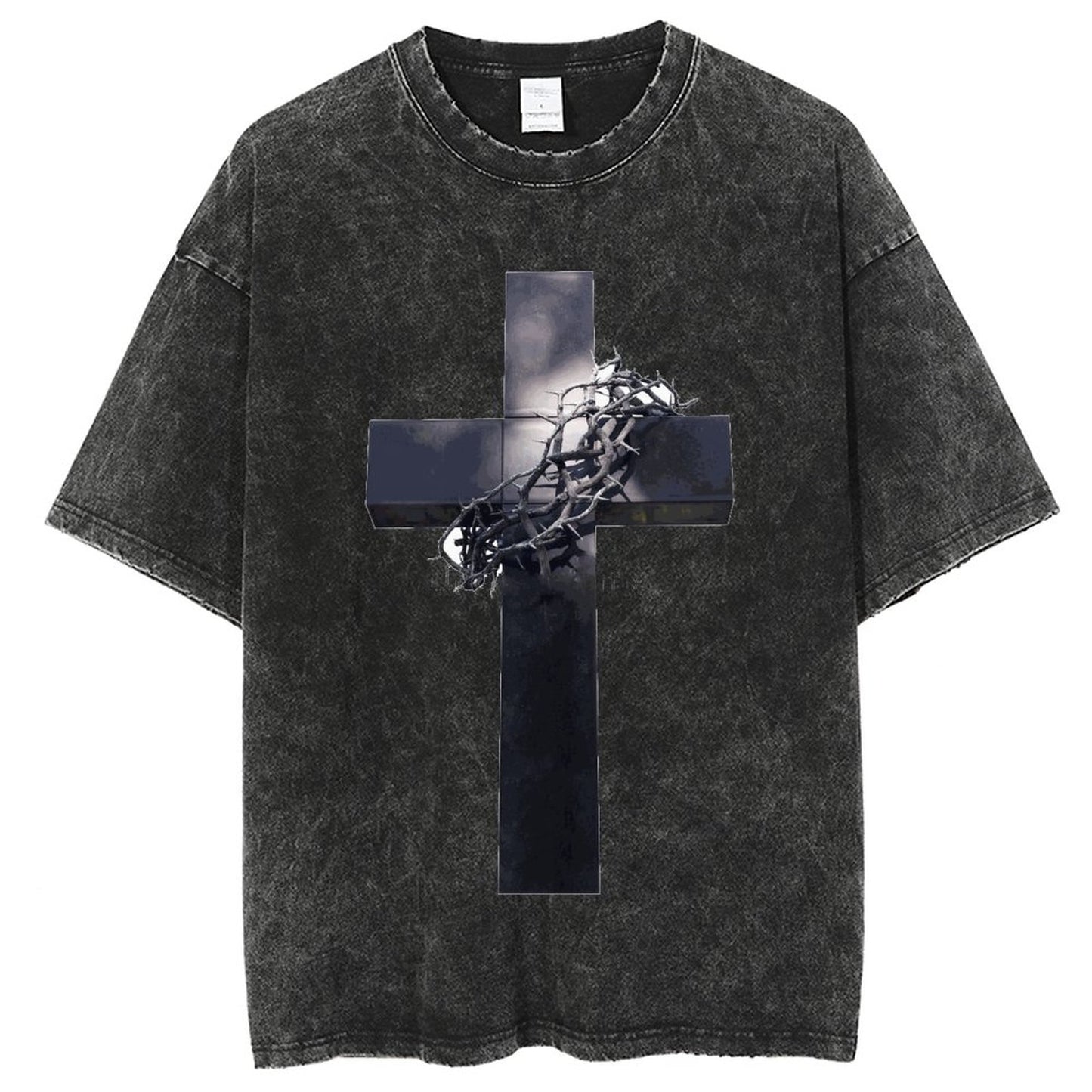 Unisex Vintage Solid Wash T-Shirts 2305103963