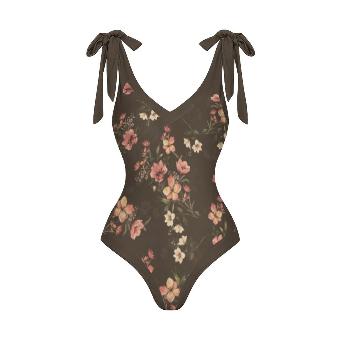Casual Printed One-Piece Swimsuit And Cover Up 2305102491