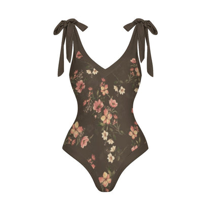 Casual Printed One-Piece Swimsuit And Cover Up 2305102491