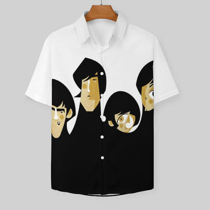 Men's Fashion Casual Printed Short Sleeve Shirts 2306104159