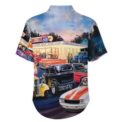 Men's Painted Print Vacation Hawaiian Shirt