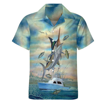 Men Hawaiian Casual Short Sleeve Shirt 2305106549