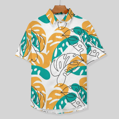 Men's Botanical Print Vacation Hawaiian Shirt 2306104583