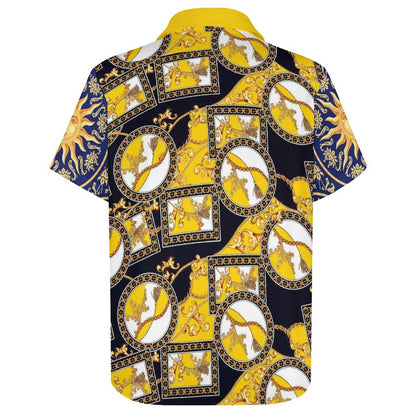 Men's Fashion Casual Printed Short Sleeve Shirts 2306100038