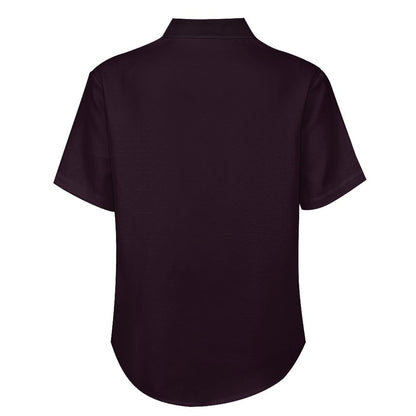 Men's Geometric Stripe Print Front Button Soft Breathable Chest Pocket Casual Shirt