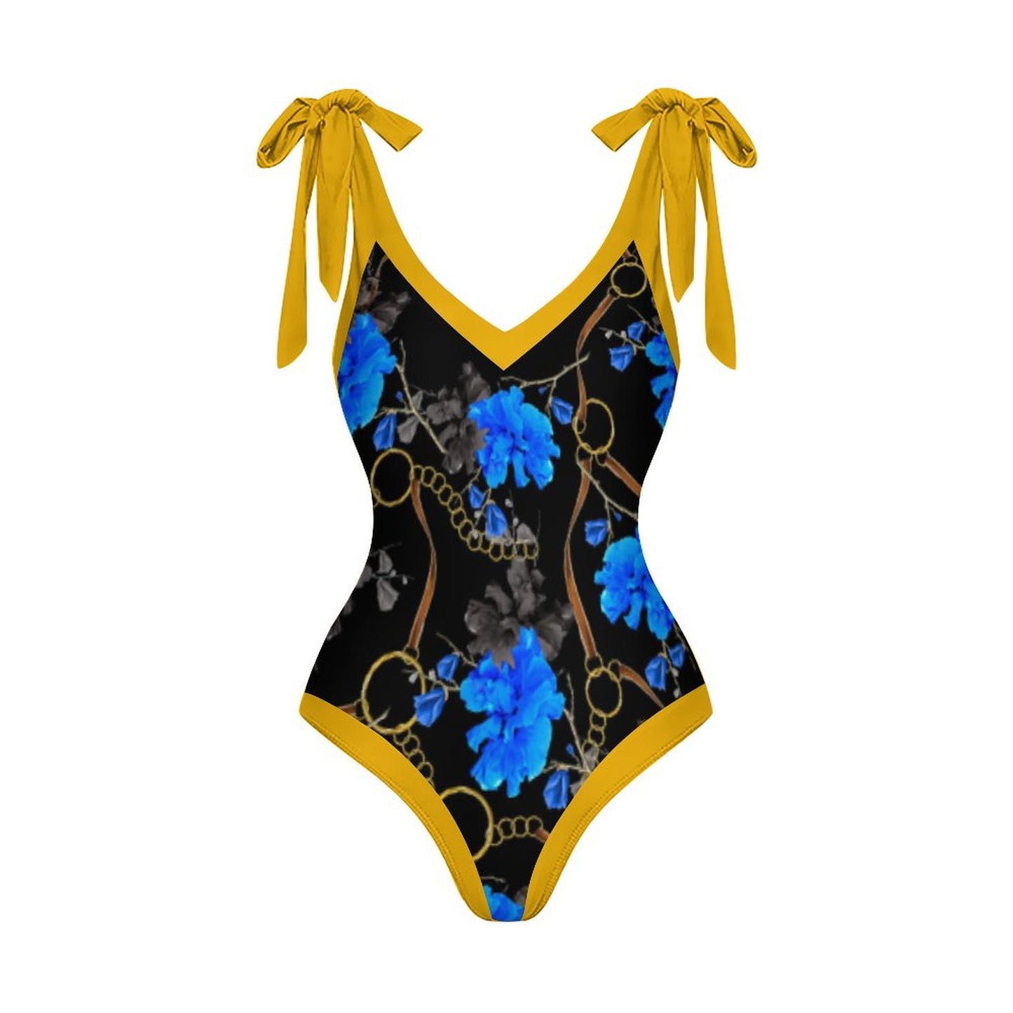 Casual Printed One-Piece Swimsuit And Cover Up 2305102694