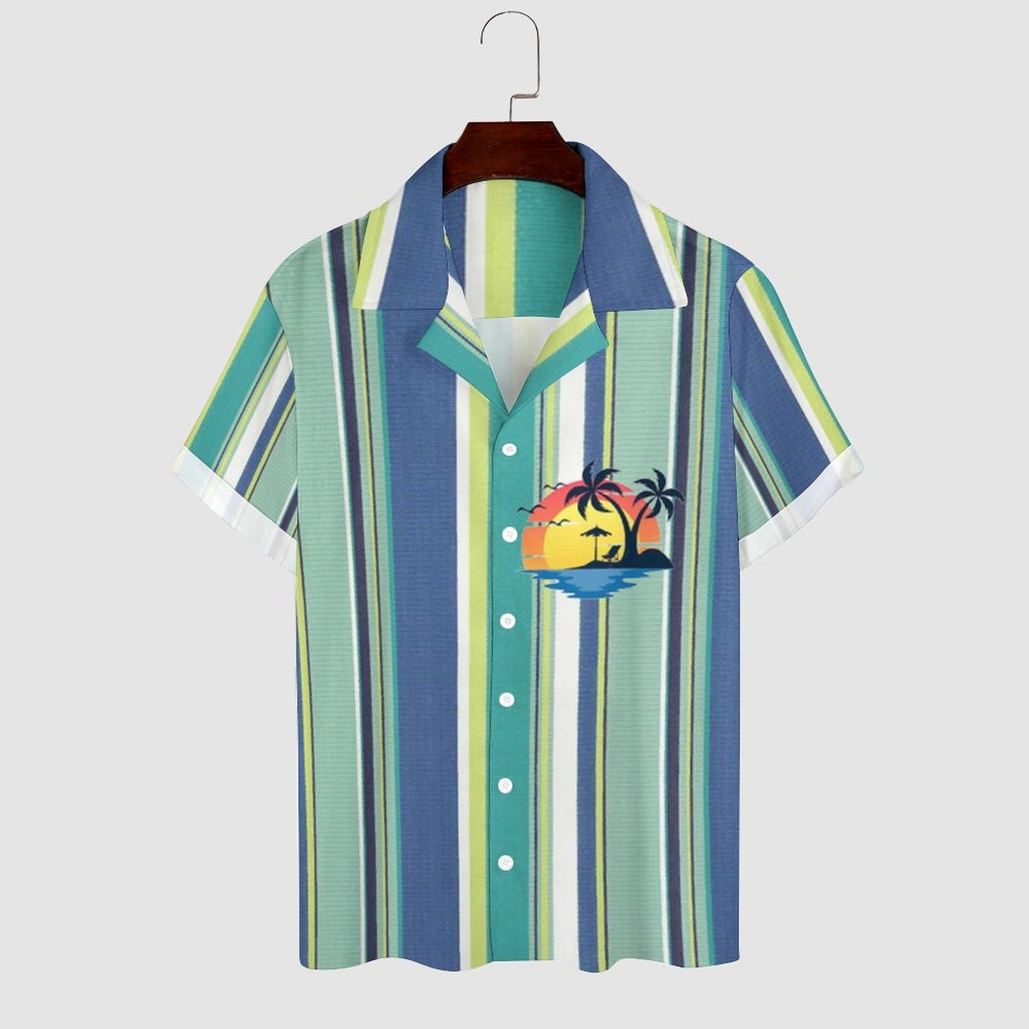 Men's Hawaiian Print Casual Shirt 2304104643