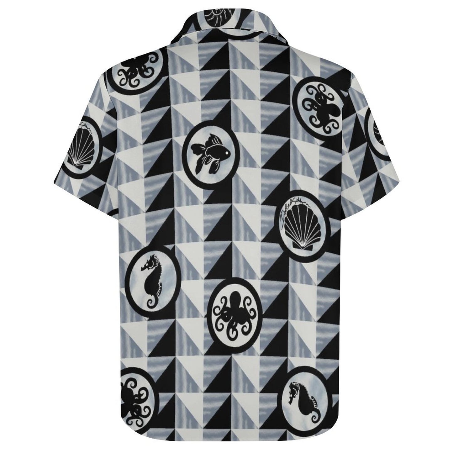 Men's Fashion Casual Printed Short Sleeve Shirts 2305107166