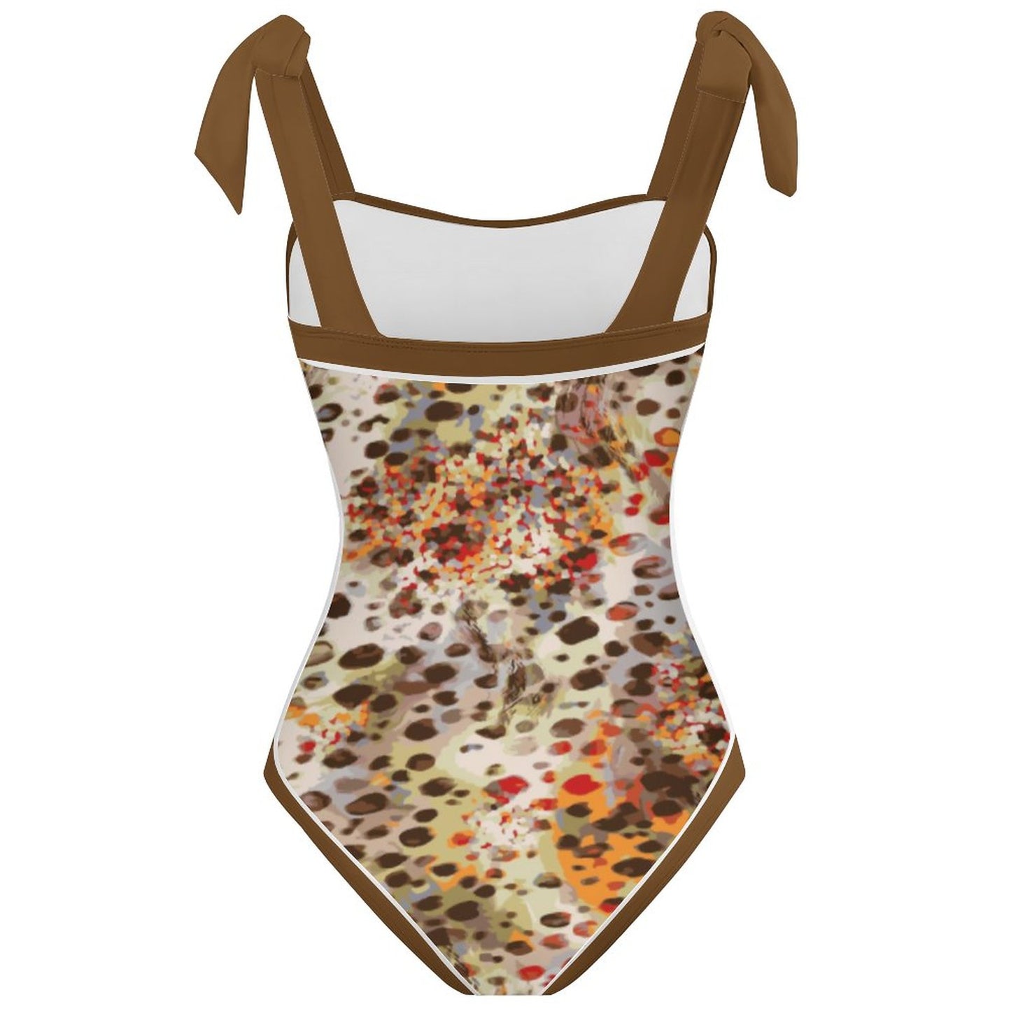 Fashion Printed One Piece Swimsuit And Cover Up 2305104446