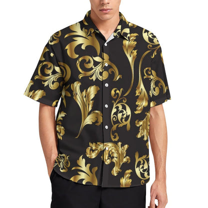 Men's Fashion Casual Printed Short Sleeve Shirts 2306100030