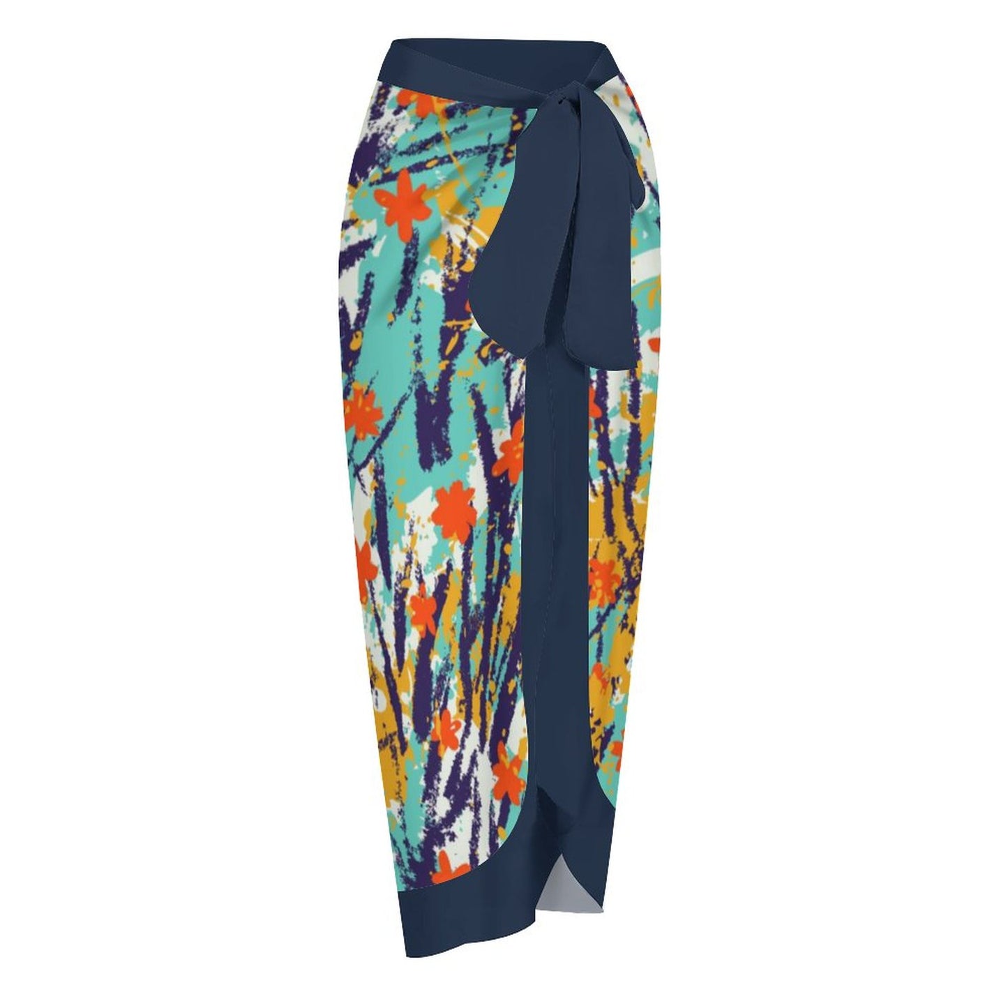 Casual Printed One-Piece Swimsuit And Cover Up 2305102420