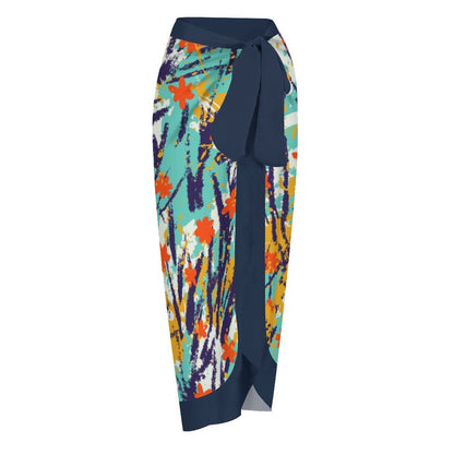 Casual Printed One-Piece Swimsuit And Cover Up 2305102420
