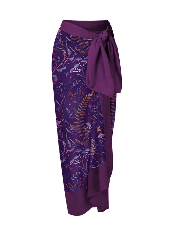 Garden Forest Printed One Piece And Skirt