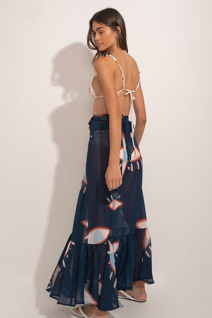 Printed Bikini and Cover Up