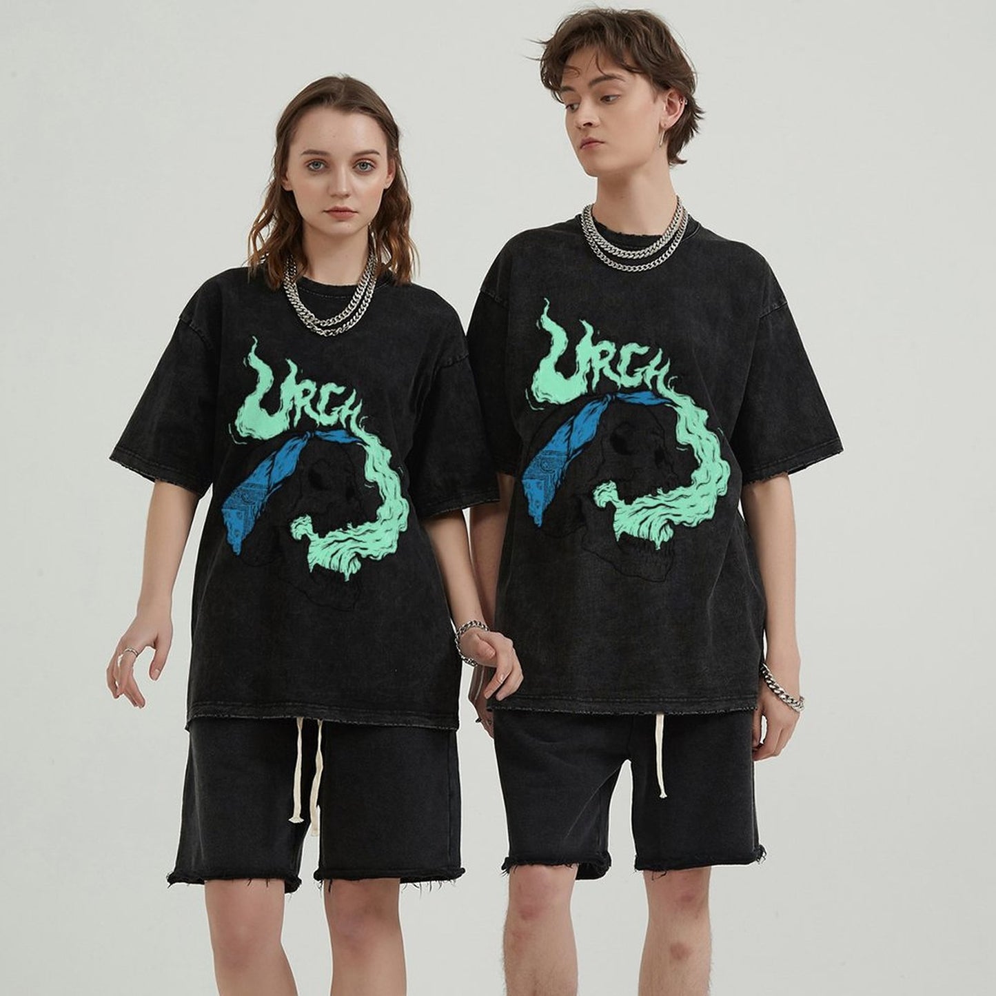 Unisex Vintage Solid Wash T-Shirts 2305101603