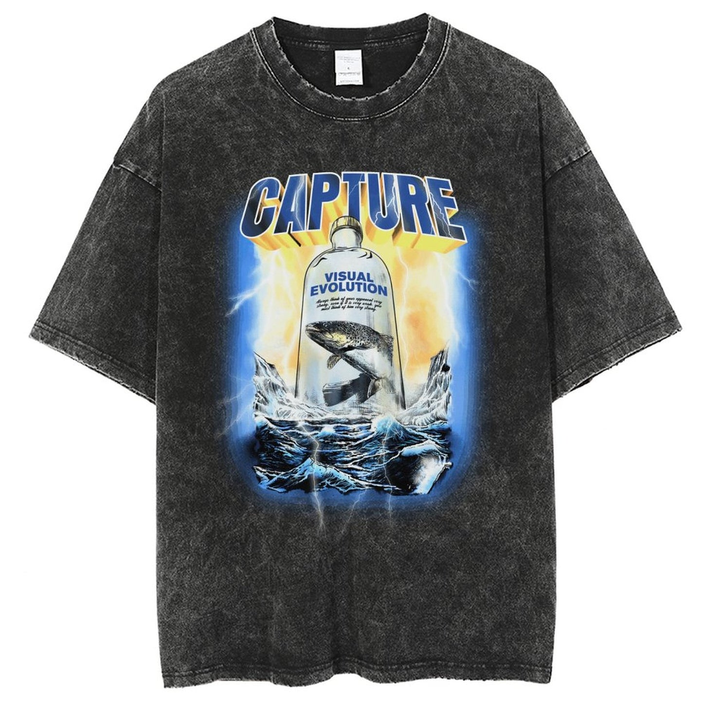Unisex Vintage Solid Wash T-Shirts 2305102632
