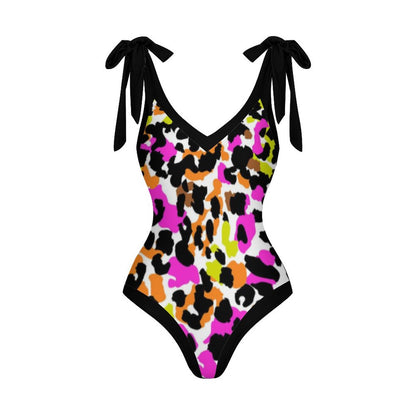 Casual Printed One-Piece Swimsuit And Cover Up 2305102675