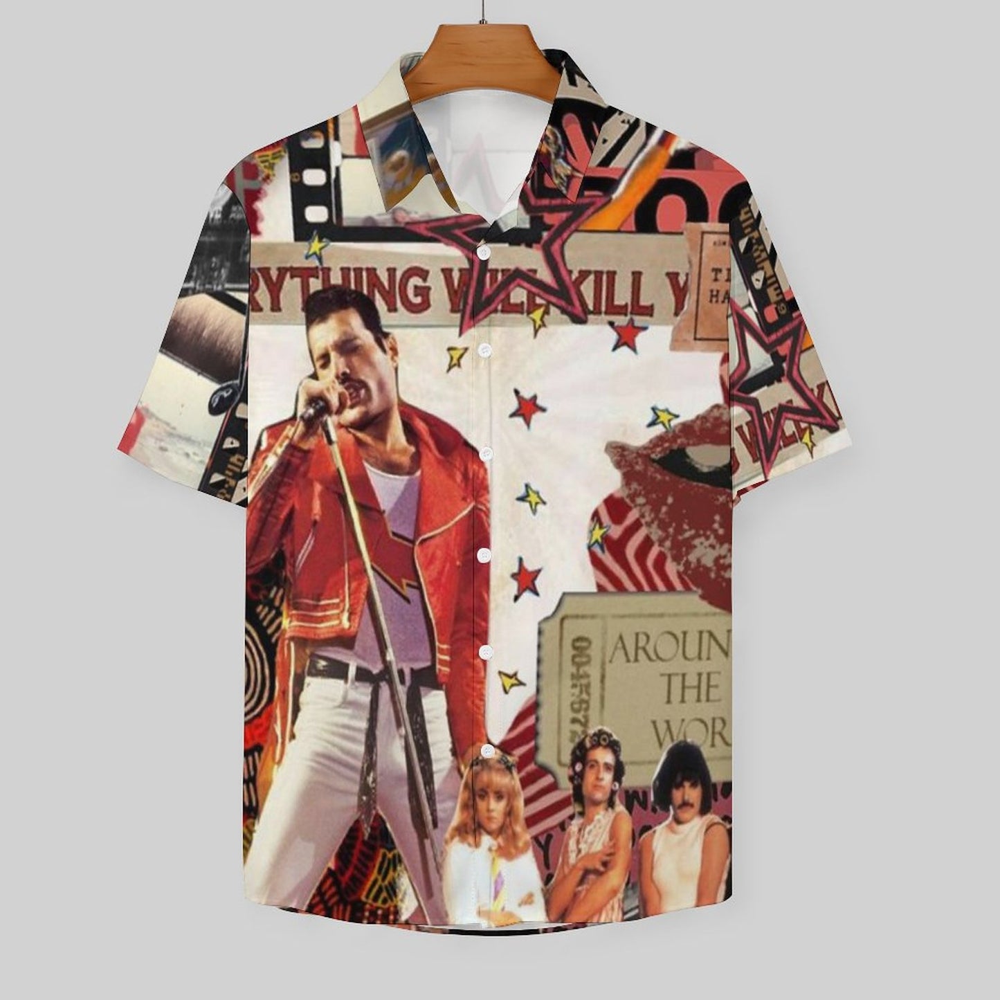 Men's Fashion Casual Printed Short Sleeve Shirts 2306102311