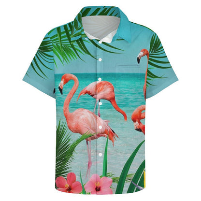 Men's Hawaiian Casual Short Sleeve Shirt 2306104359