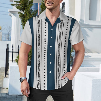 Men Hawaiian Casual Short Sleeve Shirt 2306101077