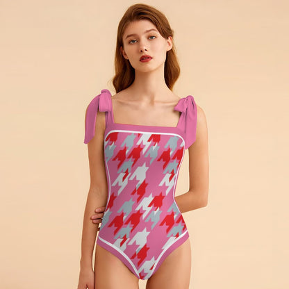 Fashion Printed One Piece Swimsuit And Cover Up 2305104454