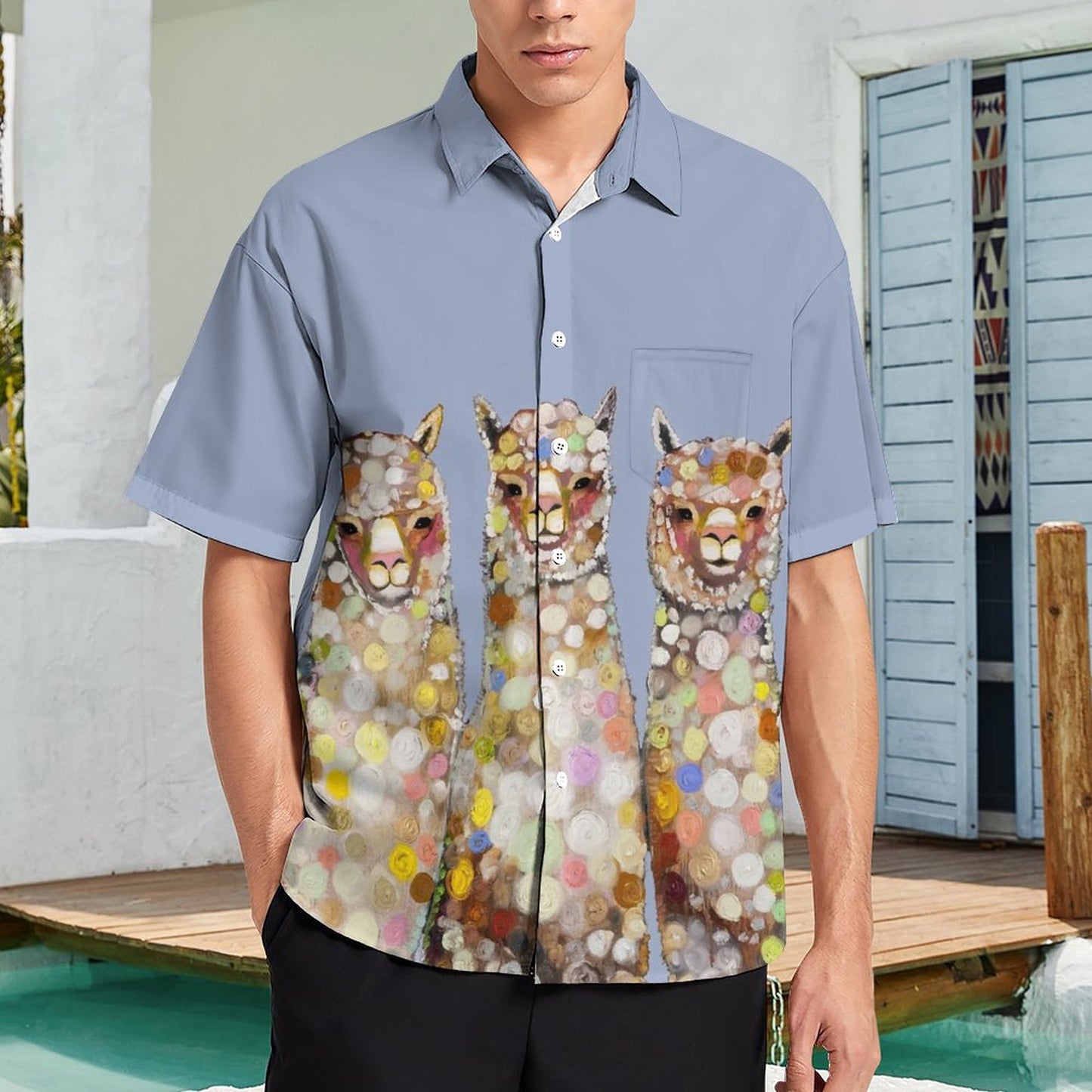 Men's Hawaiian Casual Short Sleeve Shirt 2306105805