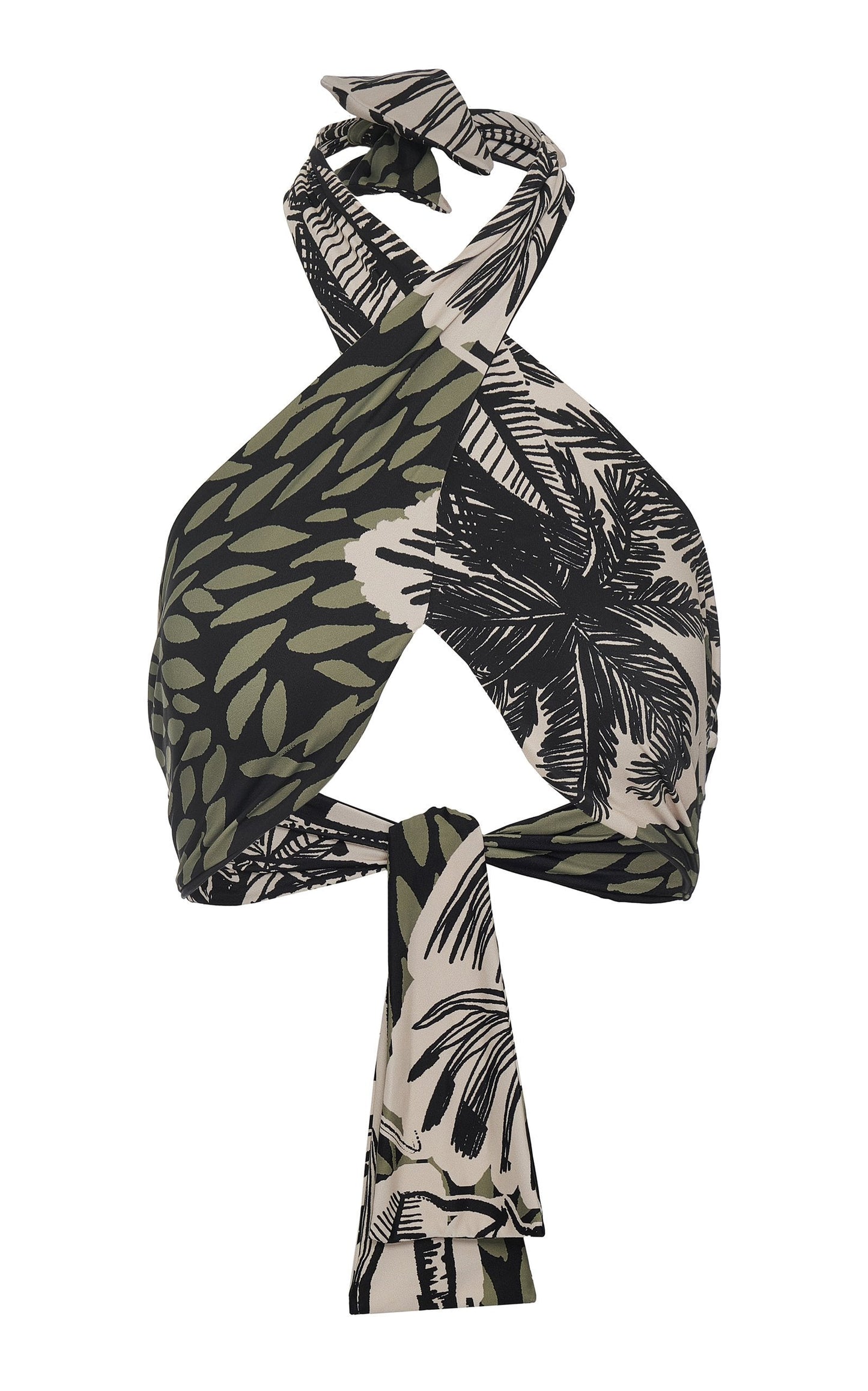 Vintage Print Beach Bikini Set