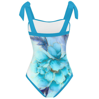 Fashion Printed One Piece Swimsuit And Cover Up 2306102467
