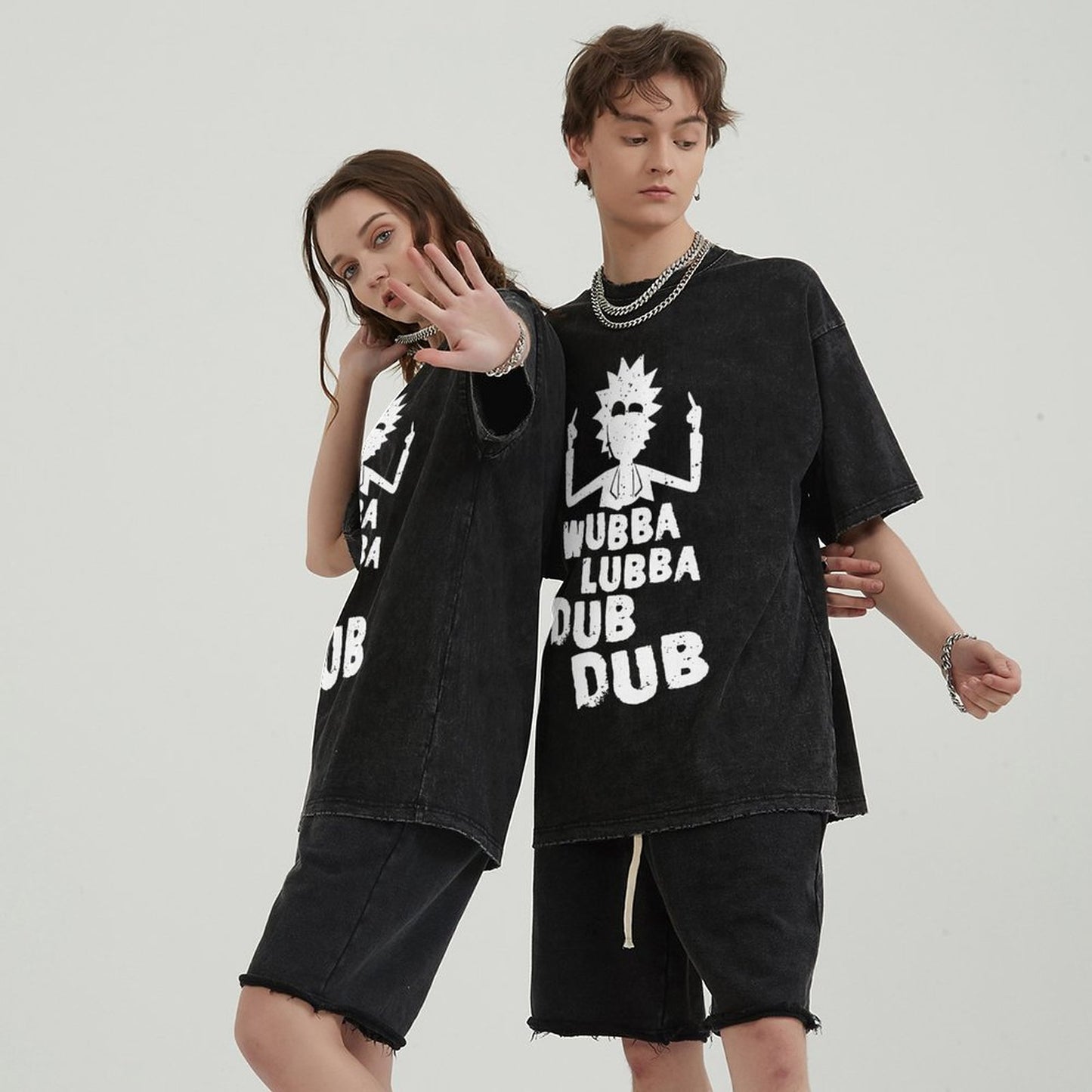 Unisex Vintage Solid Wash T-Shirts 2305103411