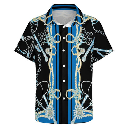 Men's Fashion Casual Printed Short Sleeve Shirts 2306100947
