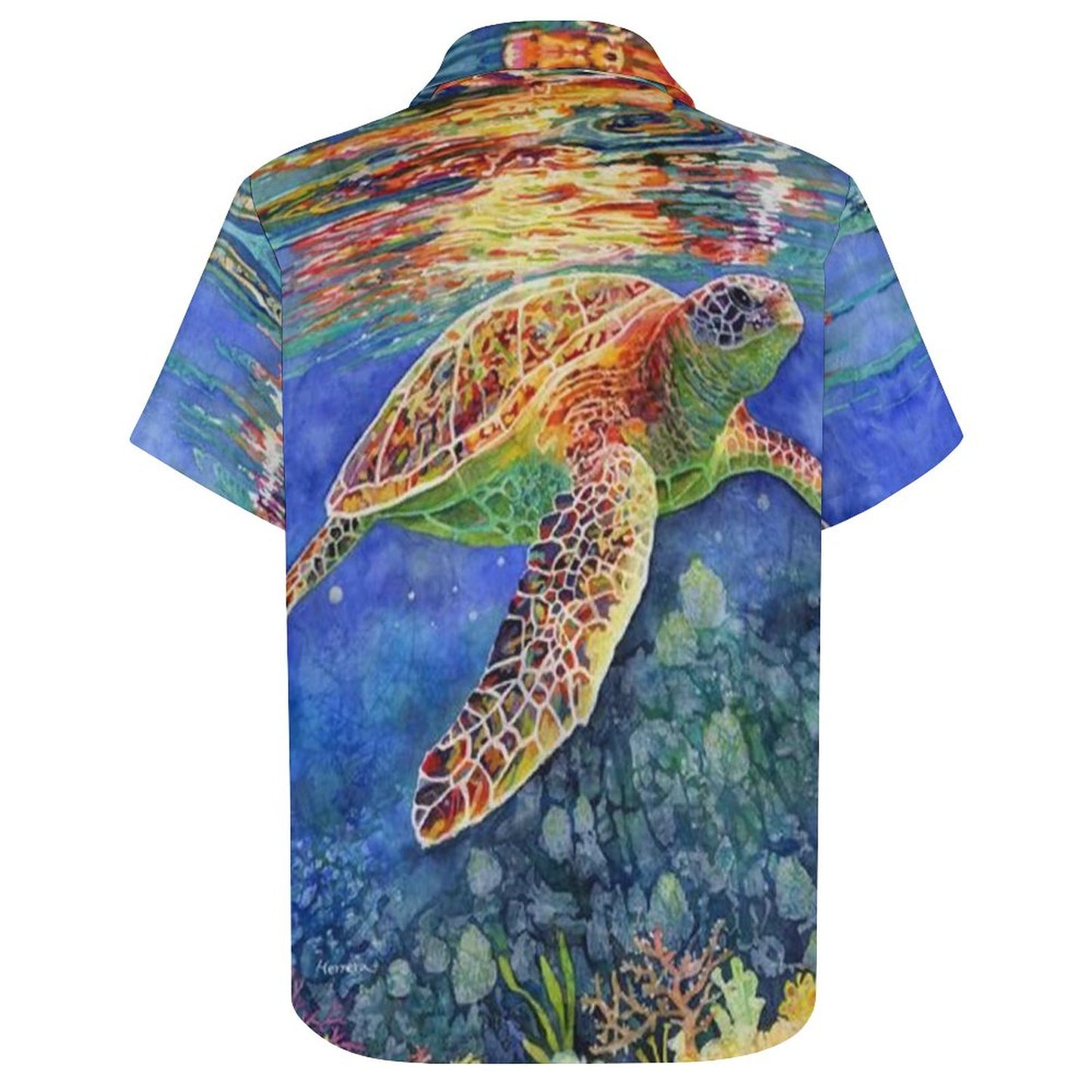 Men's Hawaiian Print Resort Shirt 2305101676