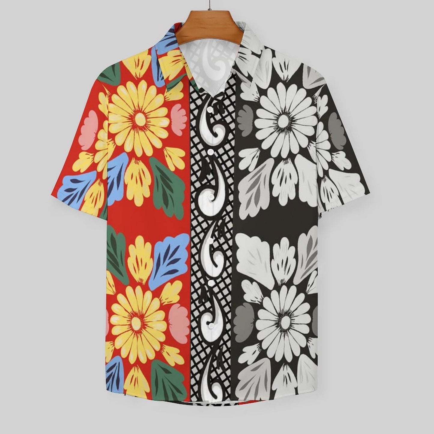 Men's Fashion Casual Printed Short Sleeve Shirts 2305107124