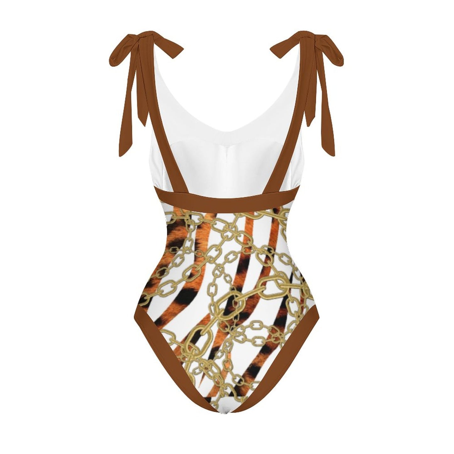 Casual Printed One-Piece Swimsuit And Cover Up 2305102689
