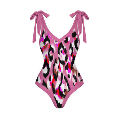Casual Printed One-Piece Swimsuit And Cover Up 2305102684
