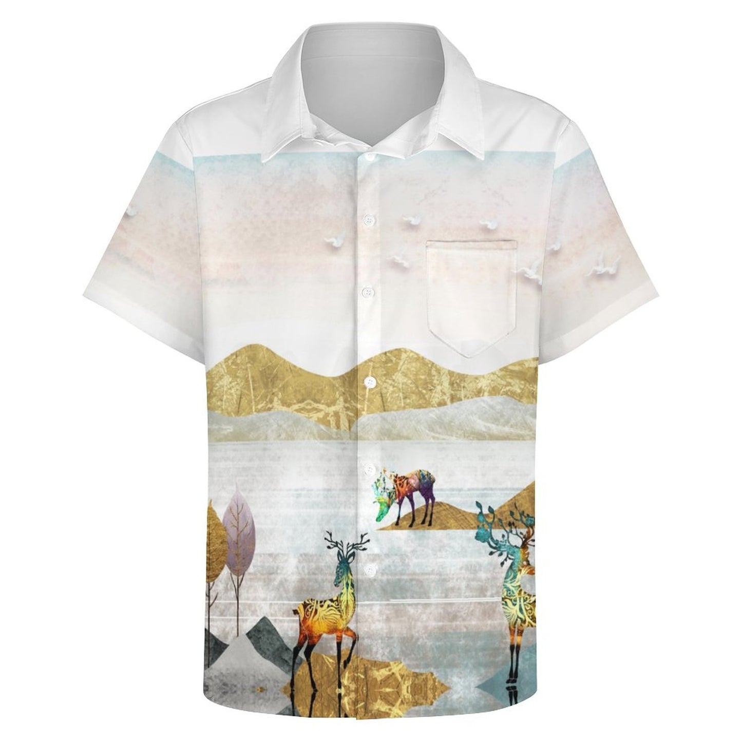Men's Hawaiian Casual Short Sleeve Shirt 2306105721