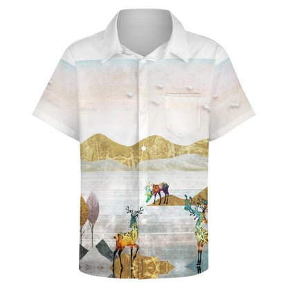 Men's Hawaiian Casual Short Sleeve Shirt 2306105721