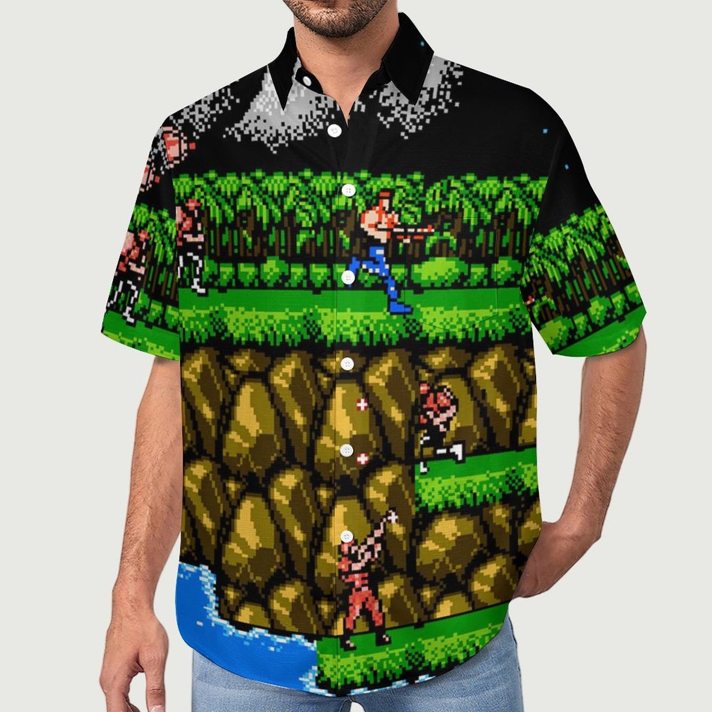 Men's Hawaiian Casual Short Sleeve Shirt 2306103343