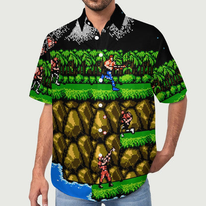 Men's Hawaiian Casual Short Sleeve Shirt 2306103343