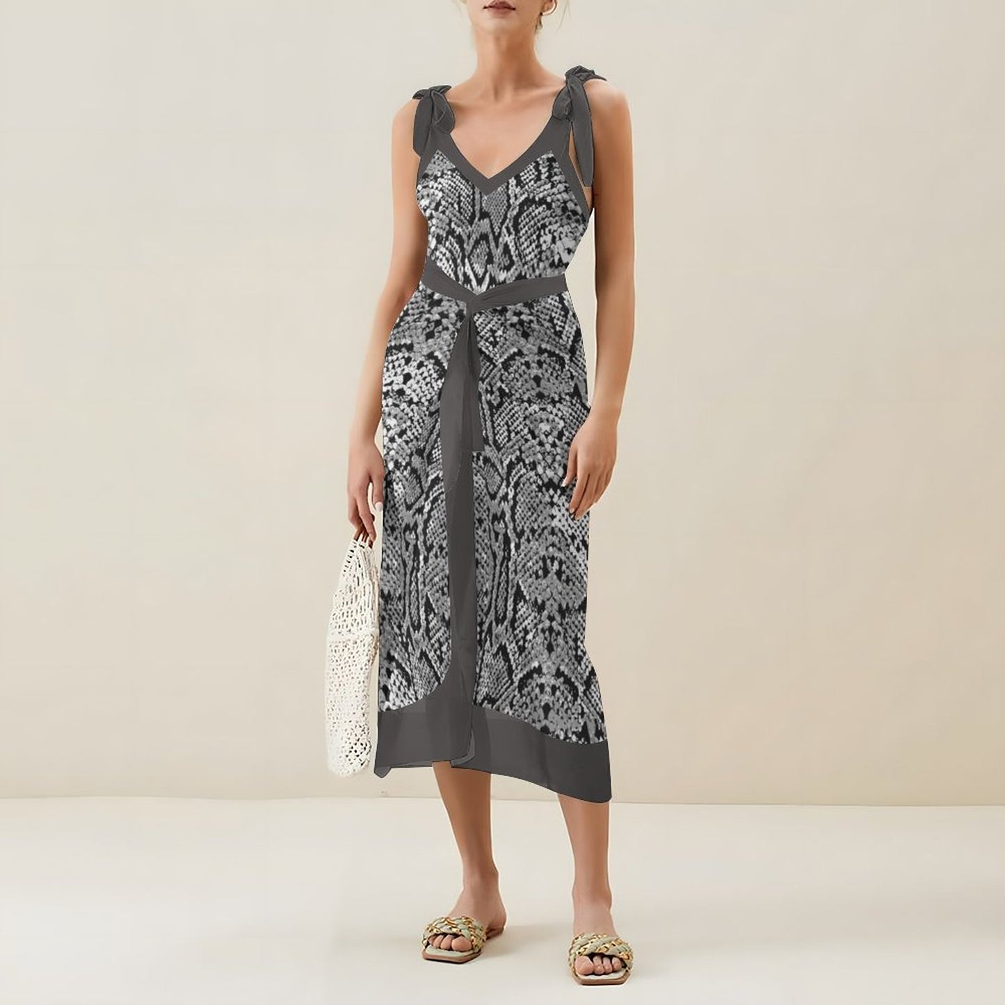 Casual Printed One-Piece Swimsuit And Cover Up 2305103876