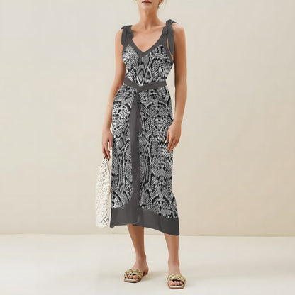 Casual Printed One-Piece Swimsuit And Cover Up 2305103876
