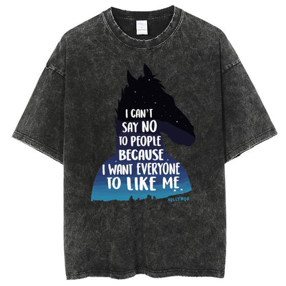 Unisex Vintage Solid Wash T-Shirts 2305103525