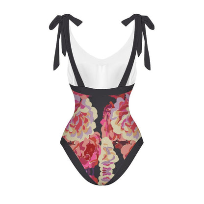 Casual Printed One-Piece Swimsuit And Cover Up 2305102465