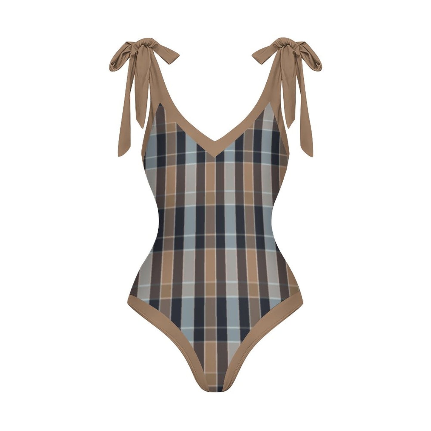 Casual Printed One-Piece Swimsuit And Cover Up 2305102457