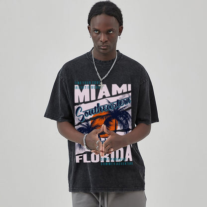 Unisex Vintage Solid Wash T-Shirts 2305101924