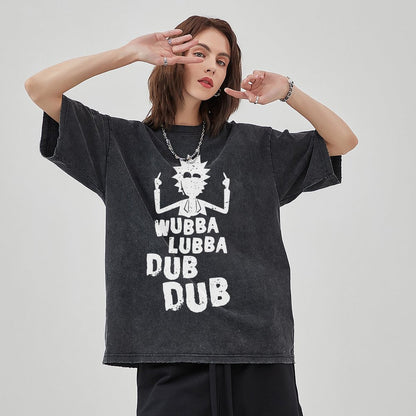 Unisex Vintage Solid Wash T-Shirts 2305103411