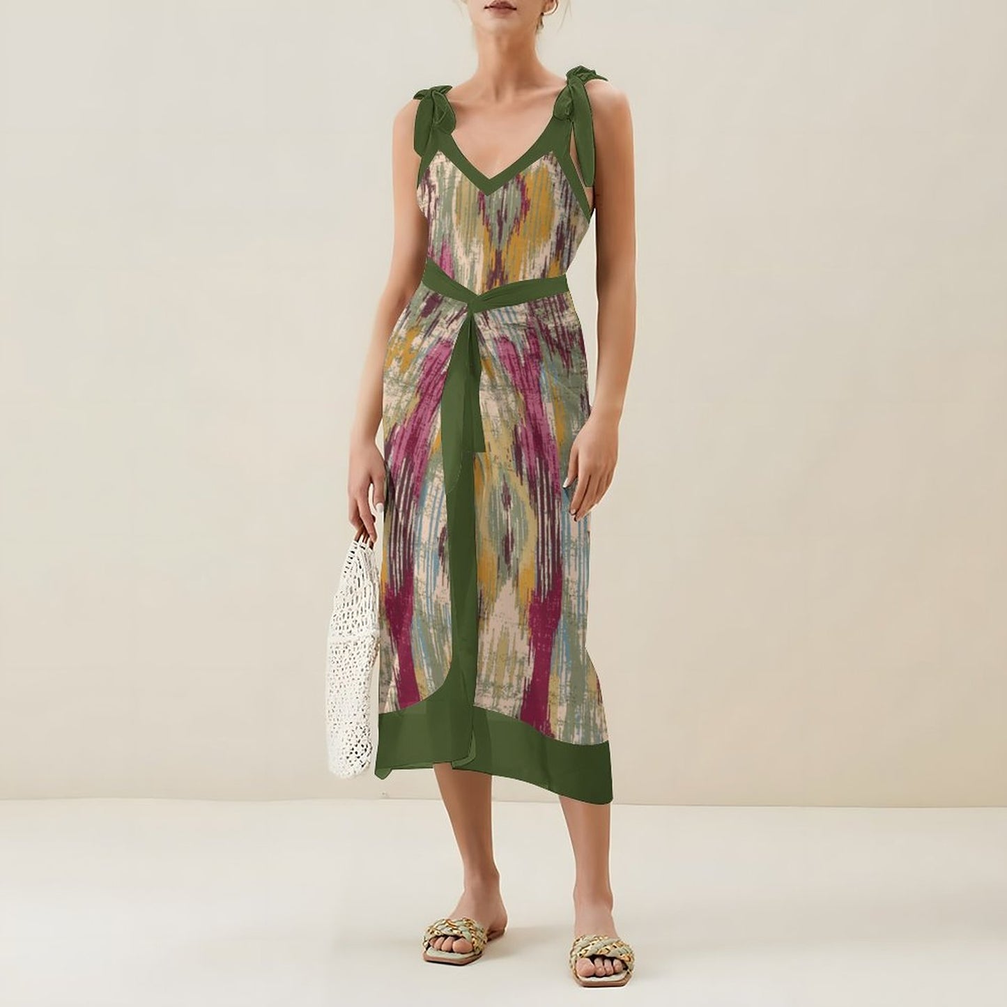 Casual Printed One-Piece Swimsuit And Cover Up 2305102394